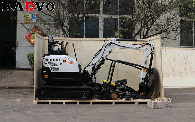 凱迪沃重工一批電動挖掘機出口美國